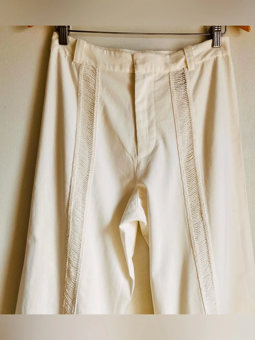 ZARA Crochet Hem Cropped Pants